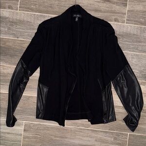 Jessica Simpson Black Blazer with Leather Details